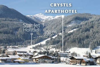 Skiferie på Crystl's Aparthotel i Flachau